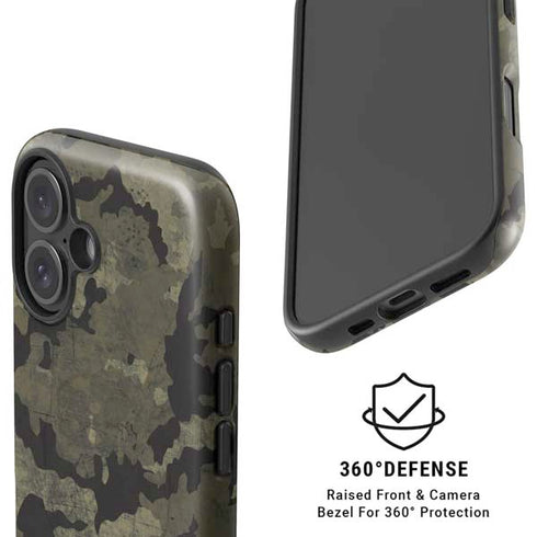 Wood Camo Camouflage iPhone 16 Magsafe Impact Case